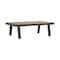 Armen Living Nofi Outdoor Patio Sectional Set in Charcoal Finish with Taupe Cushions and Teak Wood SETODNOSEBE - alternate 4